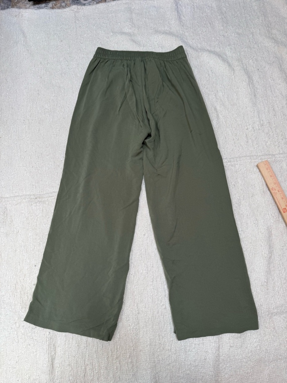 Old Navy High-Rise Playa Wide Leg Pants Comfort Waistband Green Size Small - Picture 8 of 8